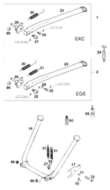 KTM GASTANK 11,3 LITER NYLON  '97 1998 640 Duke Electric Starter Last Edition 58307013500