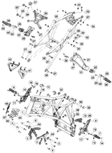 KTM EXHAUST PIPE REAR CPL. 2010 1190 RC8 Orange 69005008000