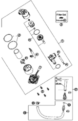 KTM FRONT WHEEL CPL. ORANGE 2011 1190 RC8R Black 6100900114404