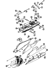 KTM LOCK SET RC8 2011 1190 RC8R White 69011066244