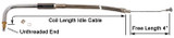 DUAL THROTTLE CABLES FOR BIG TWIN 1996/LATER WITH S&S E OR G CARBURETOR