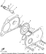 Bolt, Flange 1992 BRAVO T (LONG TRACK) (BR250TS) 95811-06030-00