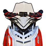 Powermadd Polaris Axys Mid, Clear W/Black  Graphics 18.5 2021 Polaris 850 RMK KHAOS QD2 155 2.75in.11630