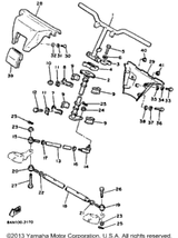 Nut, Self-Locking 1993 VENTURE XL (VT480T) 90185-10085-00