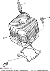 Bolt, Flange (95821-08035-00) 1992 BRAVO (BR250S) 95811-08035-00