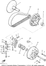 Washer, Plate 1987 BRAVO (BR250L) 90201-090A4-00