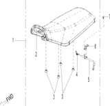 Can-Am Seat(W/O Accessories) 2023  006- Renegade 110 EFI EPA - Iceberg Blue, North America A77120T91000