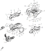 Can-Am Black, RH Side Panel 2023  008- Renegade 110 EFI CARB - Catalyst Gray, North America A83500T91070