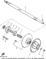 Nut, Self-Locking 1992 BRAVO T (LONG TRACK) (BR250TS) 90185-12119-00