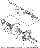 Spring, Torsion 1993 VENTURE XL (VT480T) 90508-50571-00