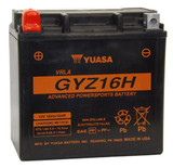 Yuasa Gyz16H Factory Activated, Maintenance Free2008 Buell XB12R Firebolt YUAM716GH