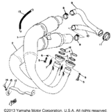 Gasket, Exhaust Pipe (82M-14613 1975 GPX433G 821-14613-01-00