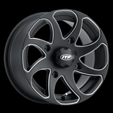 Itp Twister-14X7 Black With Milled(14Tw113Rbx) Fits 2017 Polaris Ranger Crew XP 900 EPS 1422329727BR