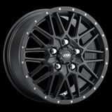 Itp Hurricane Wheel Black - 15" X 7", 5/4.5 (6+1) Fits 2022 Polaris RZR Turbo R Ultimate 1522762724B