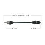 Tytaneum Polaris Heavy Duty Cv Axle Fits 2018 Polaris RZR XP 4 Turbo EPS DYNAMIX Edition POL-6081HD
