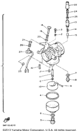 Cble Adjust Screw Set 1988 VK540 (VK540M) 12G-14106-00-00