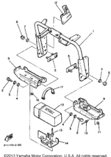 Bracket 4 1985 XL-V (XL540J) 8L8-23884-00-00