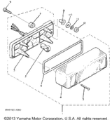 Base, Taillight 1984 ENTICER 340T (LONG TRACK) (ET340TH) 8K4-84711-00-00