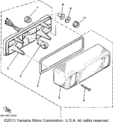 Base, Taillight 1992 ENTICER II LT (ET410TRS) 8K4-84711-00-00