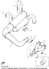 Protector, Muffler 2 1995 VMAX 600 ST (LONG TRACK) (VX600STV) 83R-14728-00-00