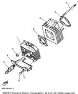 Gasket, Cylinder Head 1 1988 SNOSCOOT (ELEC START) (SV80EM) 3M8-11181-00-00