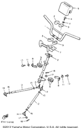 Rod, Steering Relay 1990 SNOSPORT (SV125P) 87A-23821-00-00