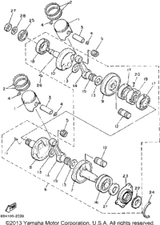 Pin, Crank 1 1992 ENTICER II LT (ET410TRS) 8G8-11681-00-00