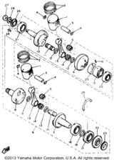 Piston Ring Set (050Mm O/S) AltPart 1988 XLV (XL540M) 8R6-11601-20-00