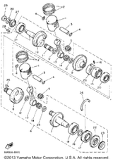 Piston Ring Set (Std) UR1988 VK540 (VK540M) 8R6-11601-00-00