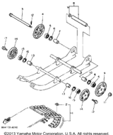 Suspension Wheel Comp 1988 SNOSCOOT (SV80M) 8U7-47320-00-00