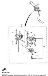 Thumb Warmer Assy 1997 VMAX 700 SX (VX700SXA) 8AB-82970-00-00