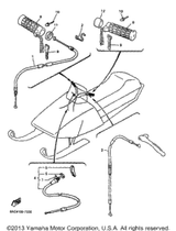 Cable, Brake 1998 VK540 II (VK540EB) 87R-26340-00-00