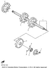 Wheel, Sprocket 1 1998 VMAX 500 XTR (ELEC START+REVERSE) (VX500XTRB) 8BW-47531-00-00