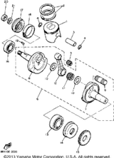 Piston (025Mm O/S) ALTERNATE PART 1984 BRAVO (BR250H) 8R4-11635-00-00