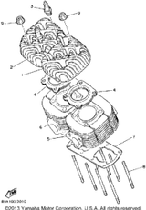 Head, Cylinder 1 1992 ENTICER II LT (ET410TRS) 89X-11111-00-00