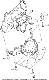 Crankcase Assy 1992 BRAVO T (LONG TRACK) (BR250TS) 8R4-15100-01-00