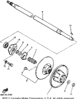 Secondary Fixed Sheave Comp 1984 BRAVO (BR250H) 8R4-17660-00-00