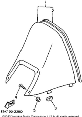 Windshield Comp 1992 ENTICER II LT (ET410TRS) 89X-77210-00-00