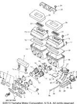 Nut, Flange 1995 VMAX-4 800 (VX800V) 95707-06500-00