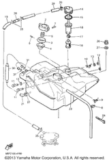 Nut, Flange 1996 PHAZER II LE (ELEC START) (PZ480EW) 95717-08300-00