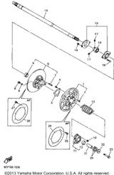 Nut, Flange 1998 VMAX 600 XT (VX600XTB) 95707-08500-00