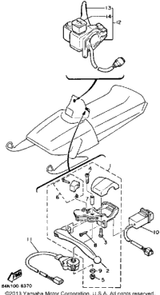 Collar, Lever 1 1989 EXCITER DELUXE (ELEC START) (EX570EN) 802-83913-00-00