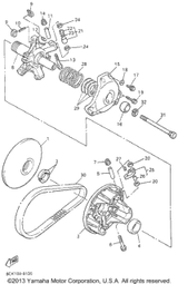 Nut, U Flange 1996 VENTURE TR (VT480TRW) 95607-05200-00