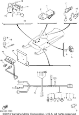 Cover, Connecter 1992 PHAZER II ST (PZ480STS) 8Y0-82599-00-00