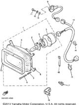 Band, Switch Cord 1984 V-MAX (VMX540H) 25G-83936-01-00