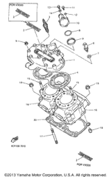 Washer, Plate 1998 VMAX 600 XTC DELUXE (ELEC START) (VX600XTCDB) 90201-12790-00