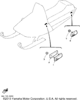 Nut, Flange 1994 PHAZER II LE (ELEC START) (PZ480EU) 95707-05500-00