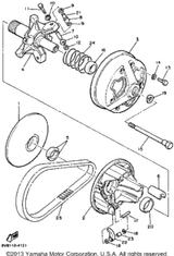 Nut, U 1989 EXCITER DELUXE (ELEC START) (EX570EN) 95612-05100-00