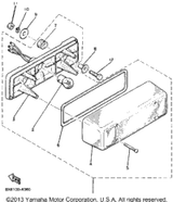 Washer, Plate 1984 V-MAX (VMX540H) 90201-06407-00