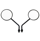 Black "Motocross" Motorcycle Handlebar Mirrors Suzuki T350,T500